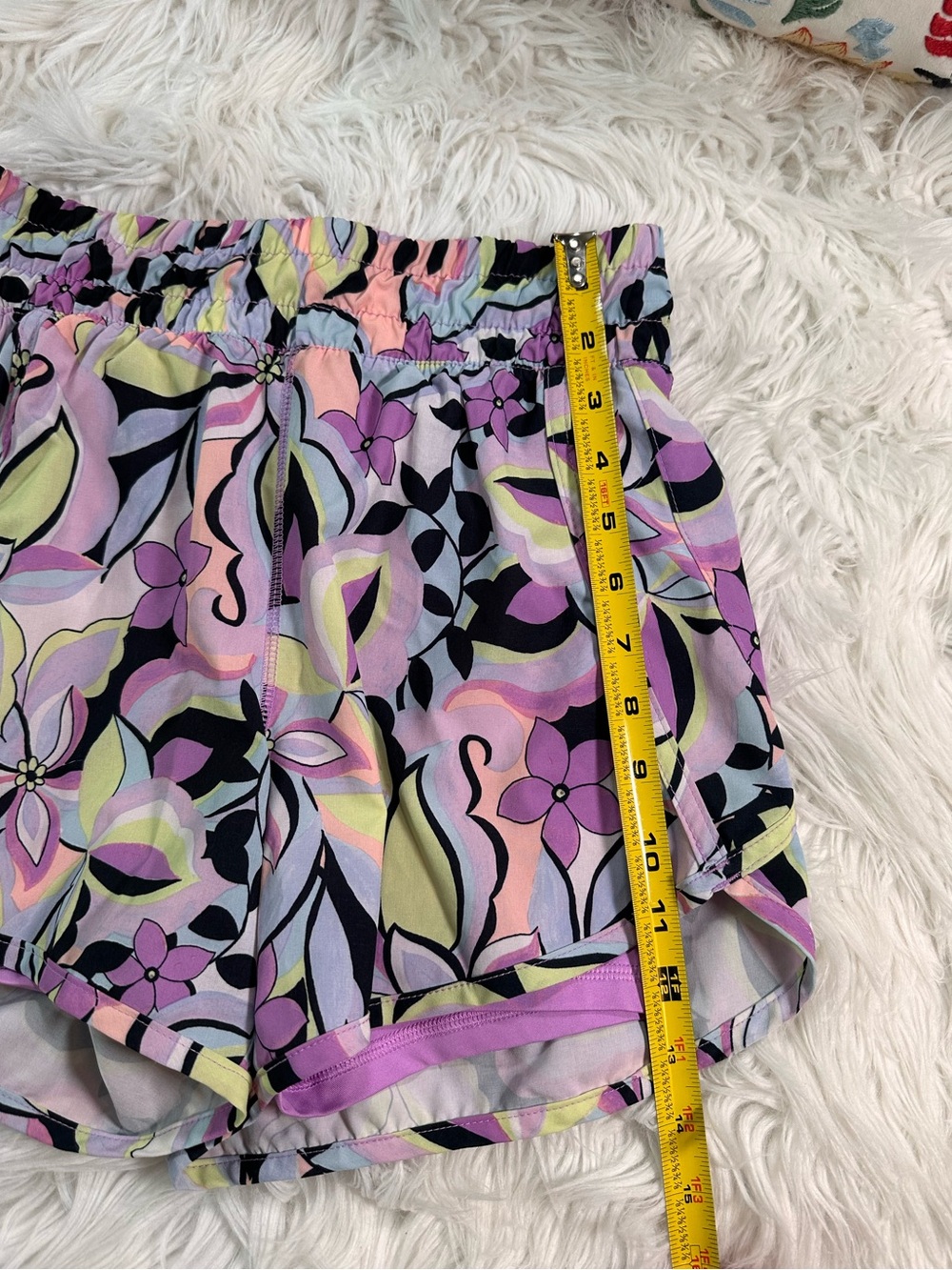 Avia • Colorful Floral 2 Layer Running Shorts - Picture 10 of 15